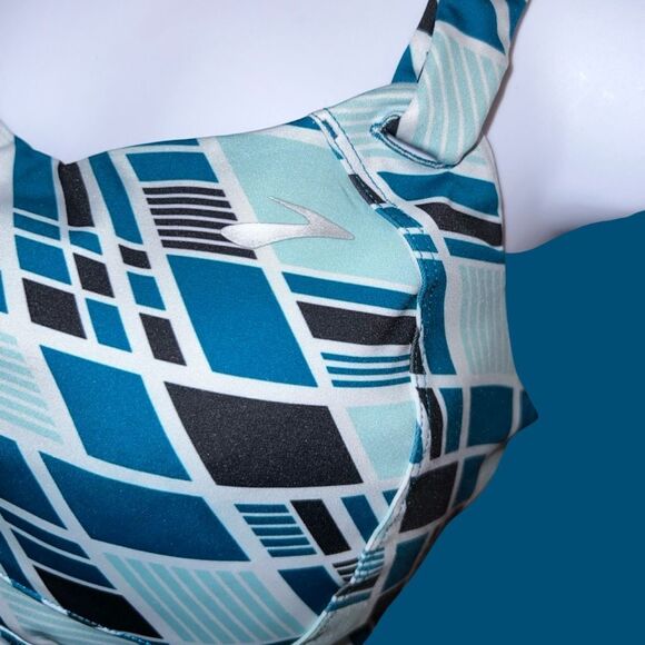 Brooks Juno Running Sports Bra Hook Eye Adjustable Closure & Strap Size M/L - Picture 3 of 3